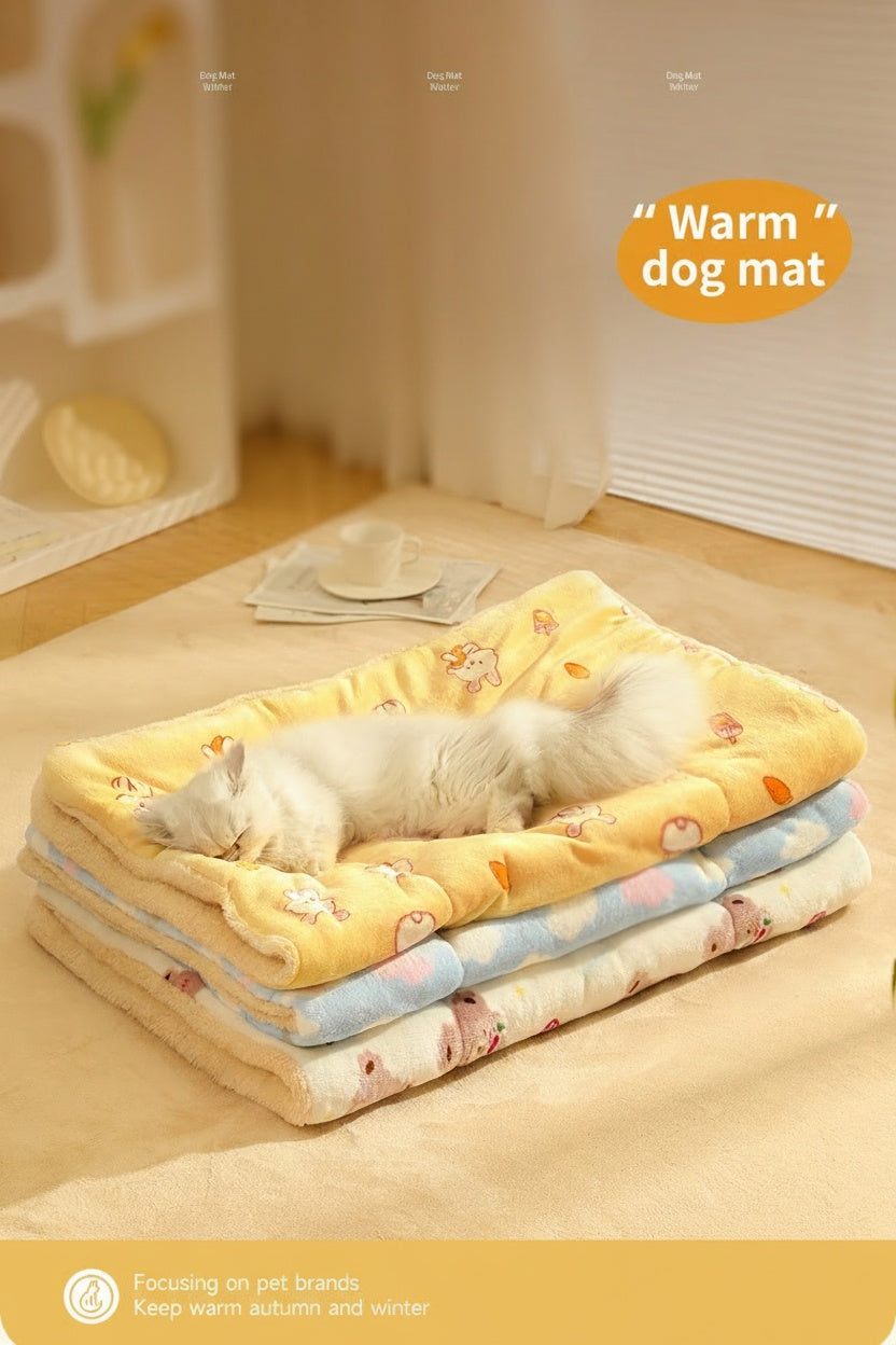 All-Season Pet Blanket Bed Mat