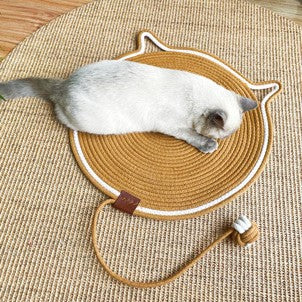 Cat Scratching Pad & Sleeper - Year-Round Sisal Toy, Scratch-Resistant & Shed-Free