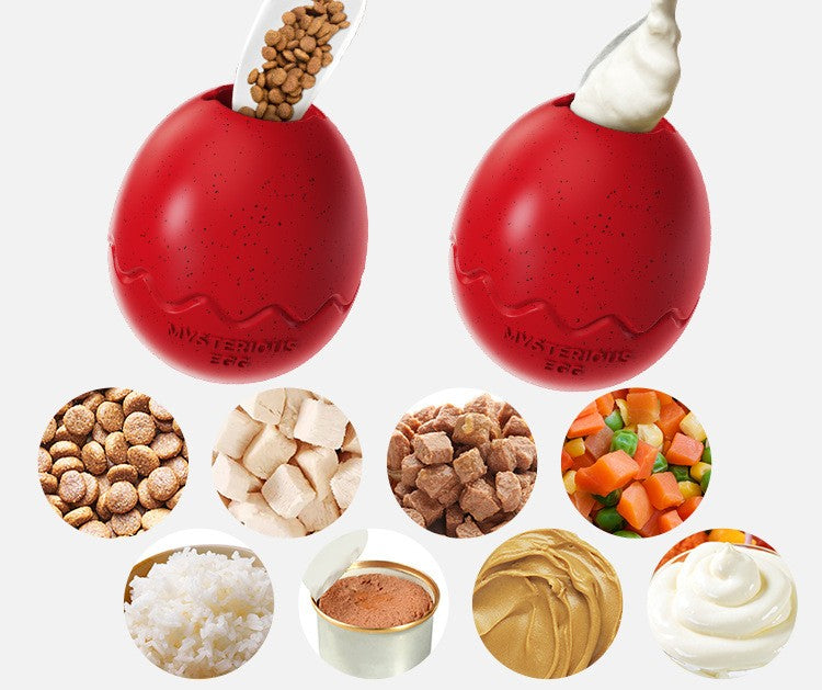 Interactive Lickable Dog Toy - Dino Egg Slow Feeder for Boredom & Chewing