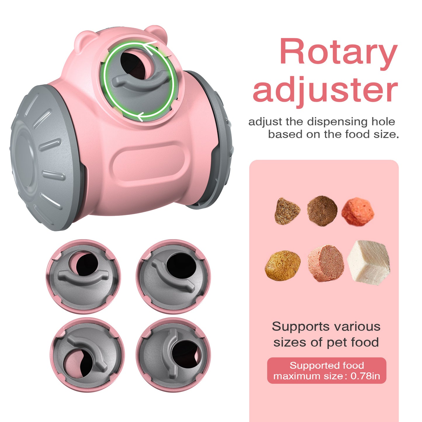 Wobble Wag Treat-Dispensing Bear - Mental Enrichment Toy for Dogs, Anxiety Relief & Slow Feeding Fun.