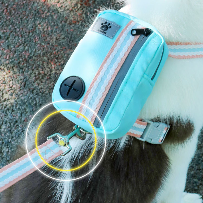 Pet Harness with Mini Backpack Leash Set