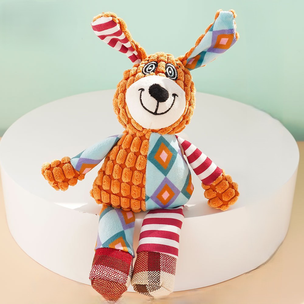 Durable Plush Squeaky Toys for Puppies & Small Dogs