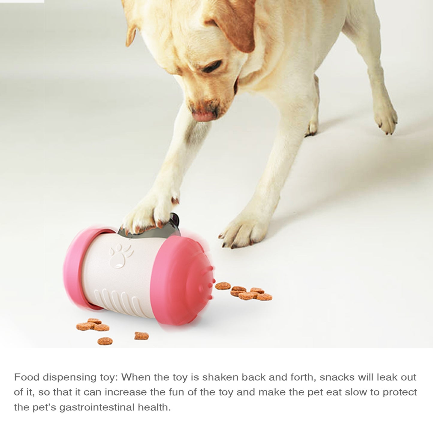 Wobble & Feed Treat Ball - Slow Feeder Puzzle Toy for Dogs' Mental Stimulation