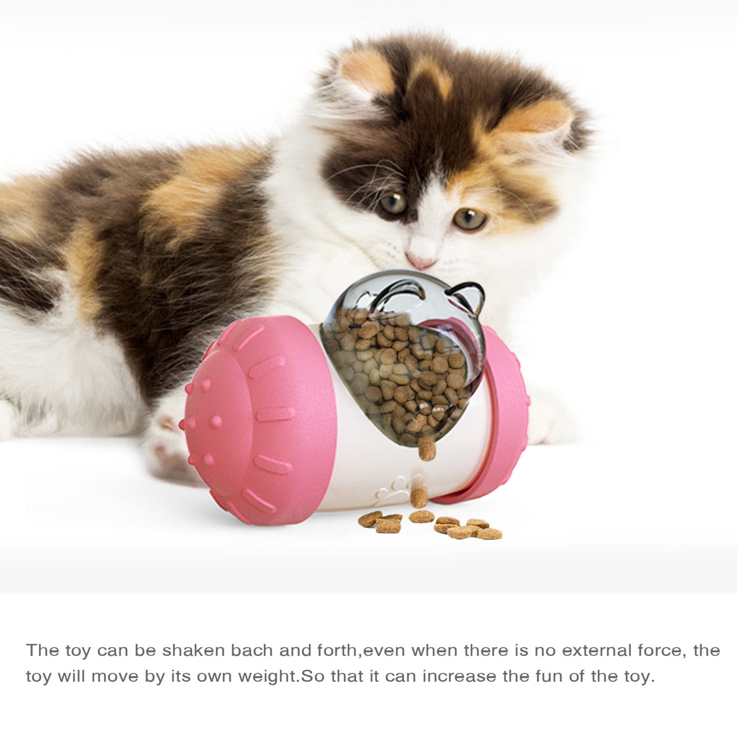 Wobble & Feed Treat Ball - Slow Feeder Puzzle Toy for Dogs' Mental Stimulation