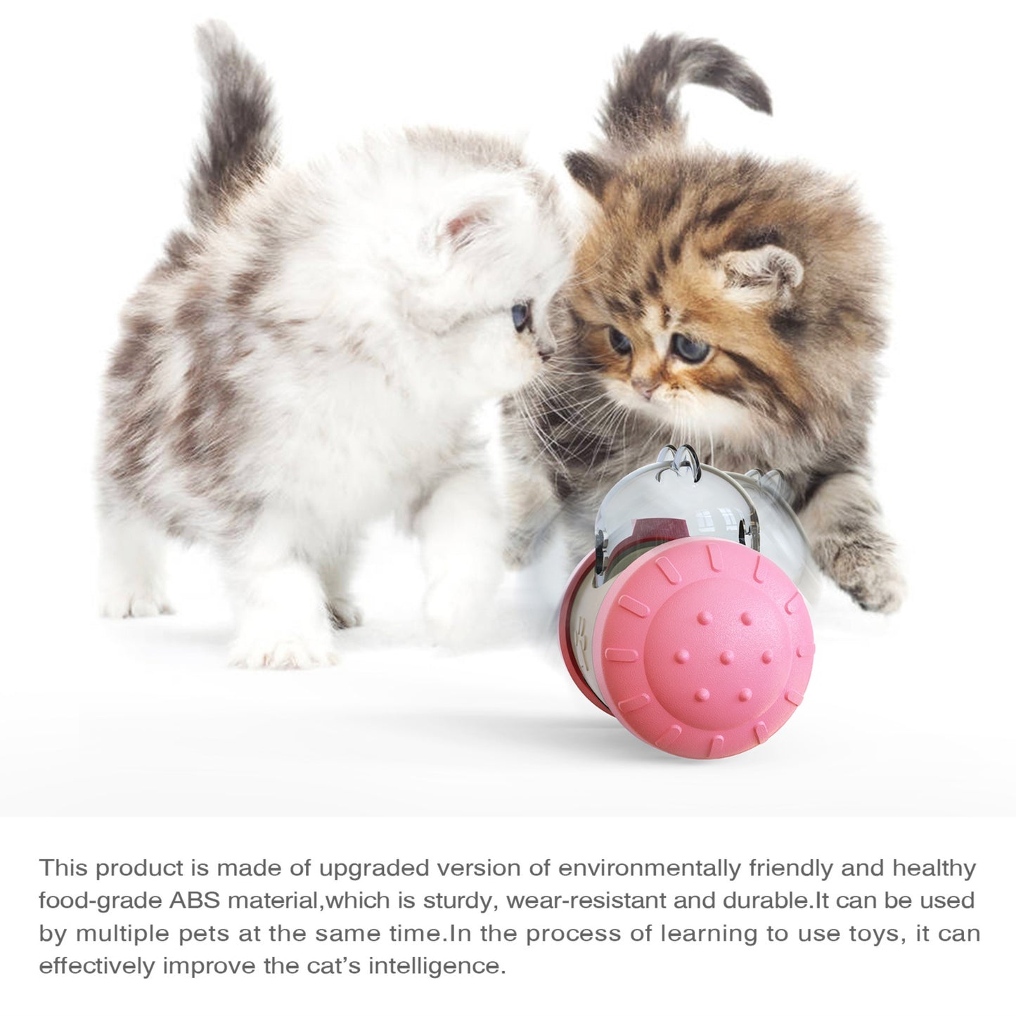 Wobble & Feed Treat Ball - Slow Feeder Puzzle Toy for Dogs' Mental Stimulation