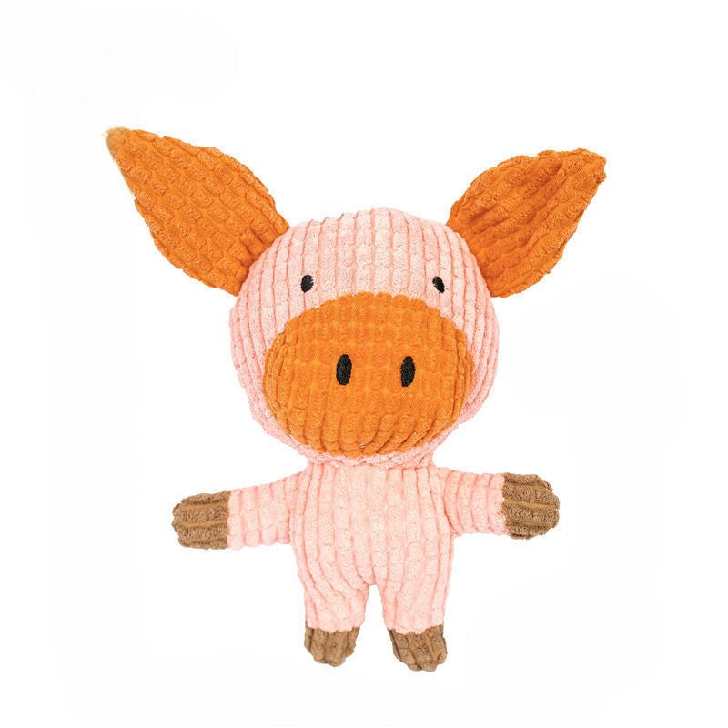 Durable Plush Squeaky Toys for Puppies & Small Dogs