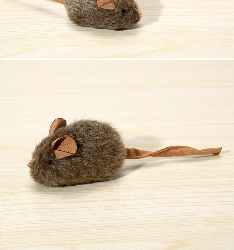 Interactive Touch-Activated Squeaky Mouse Cat Toy