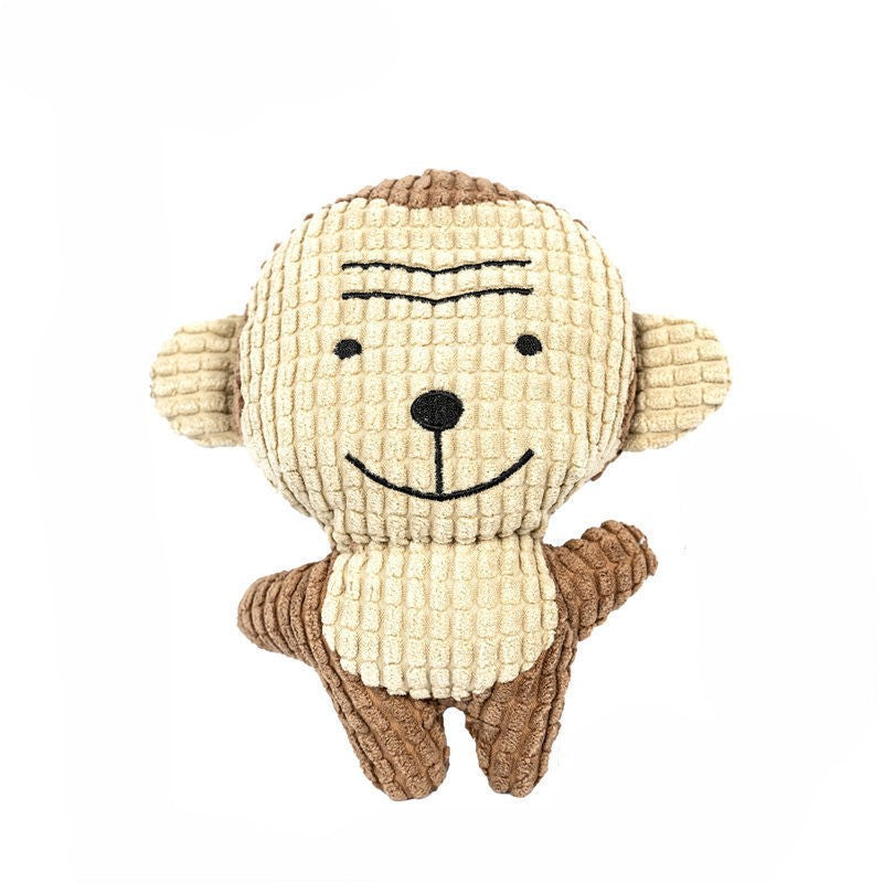 Durable Plush Squeaky Toys for Puppies & Small Dogs