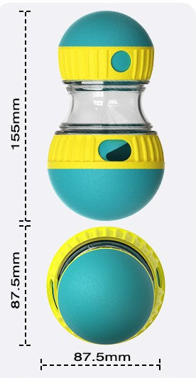 Rolling Dog Treat Ball -Interactive Slow Feeder & Puzzle Toy for Fast Eaters