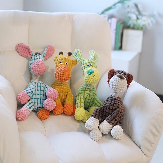 Silly Donkey Squeaky Plush Dog Toy