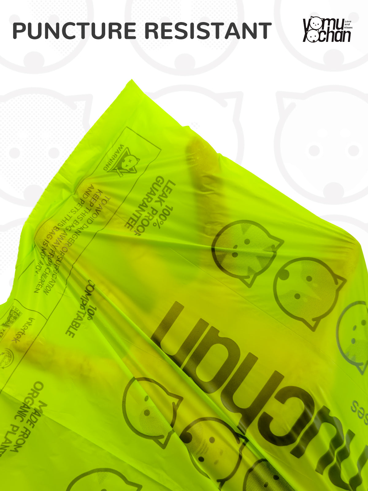 120 Counts Dog Poop Bags 100% Certified Home Compostable Waste Bag Leak Proof Waste Bags Large Size Unscented