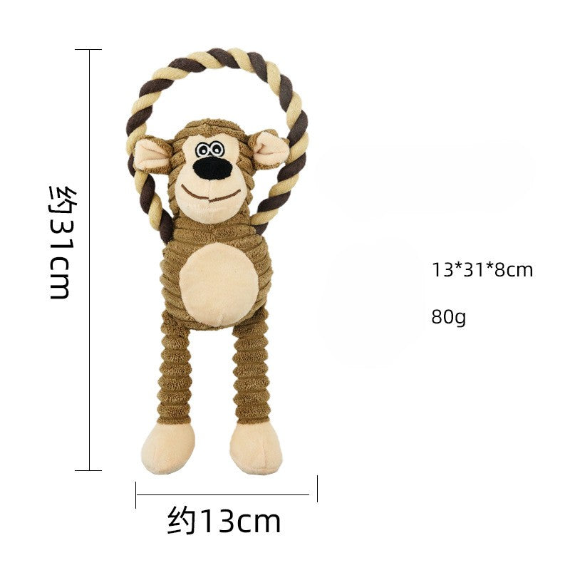 Silly Donkey Squeaky Plush Dog Toy