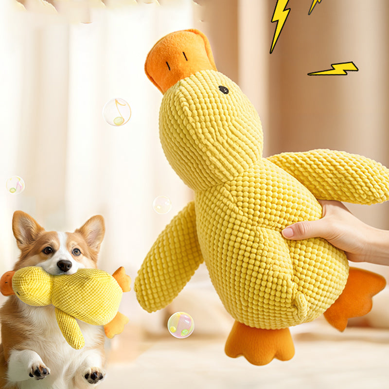 Duck-Shaped Squeaky Dog Toy