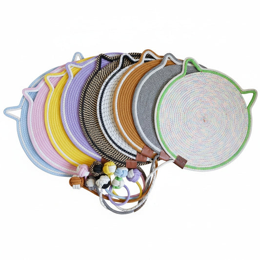 Cat Scratching Pad & Sleeper - Year-Round Sisal Toy, Scratch-Resistant & Shed-Free