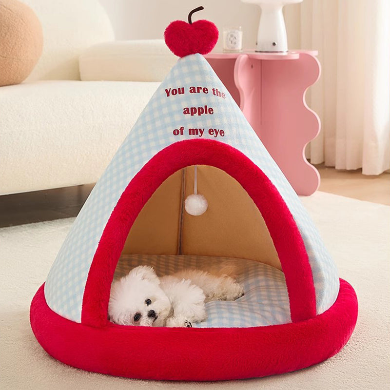 Cone-Style Pet Bed with Memory Foam