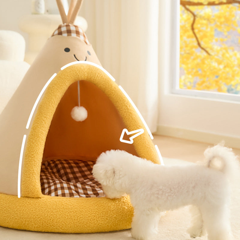Cone-Style Pet Bed with Memory Foam