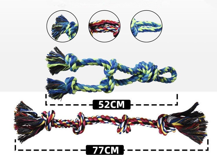 Indestructible Dog Rope Toy - Interactive Tug & Chew for Aggressive Chewers