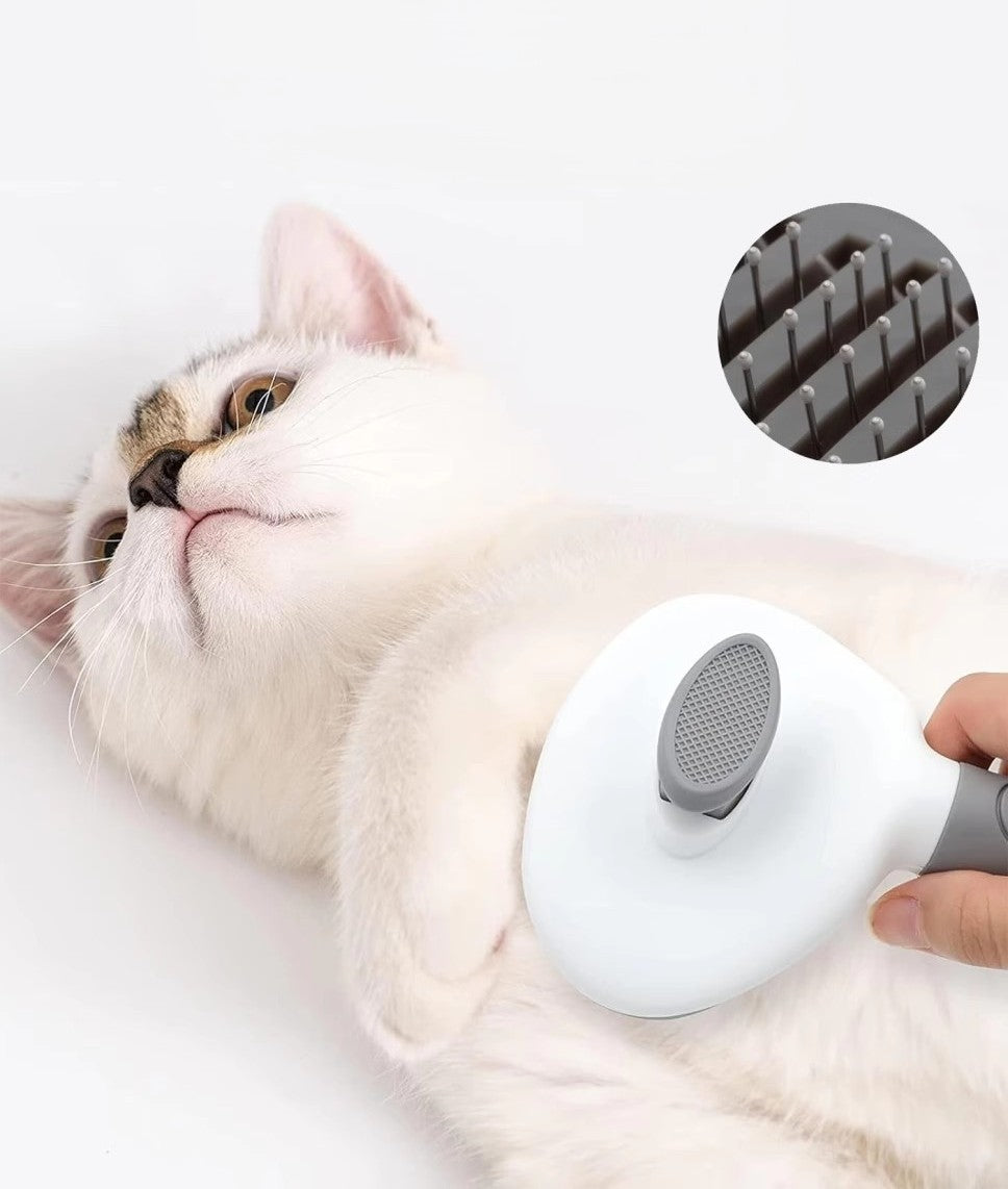 Deshedding Comb for Cats & Dogs - Pet Grooming Brush for Shedding Control
