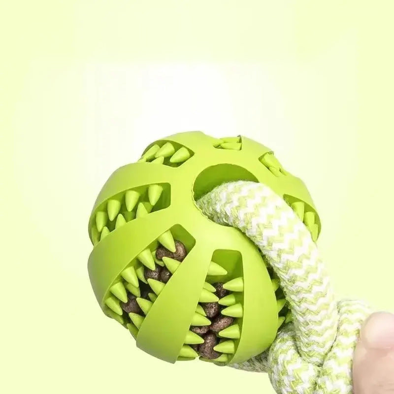 Woven Rope Food-Dispensing Pet Toy Ball