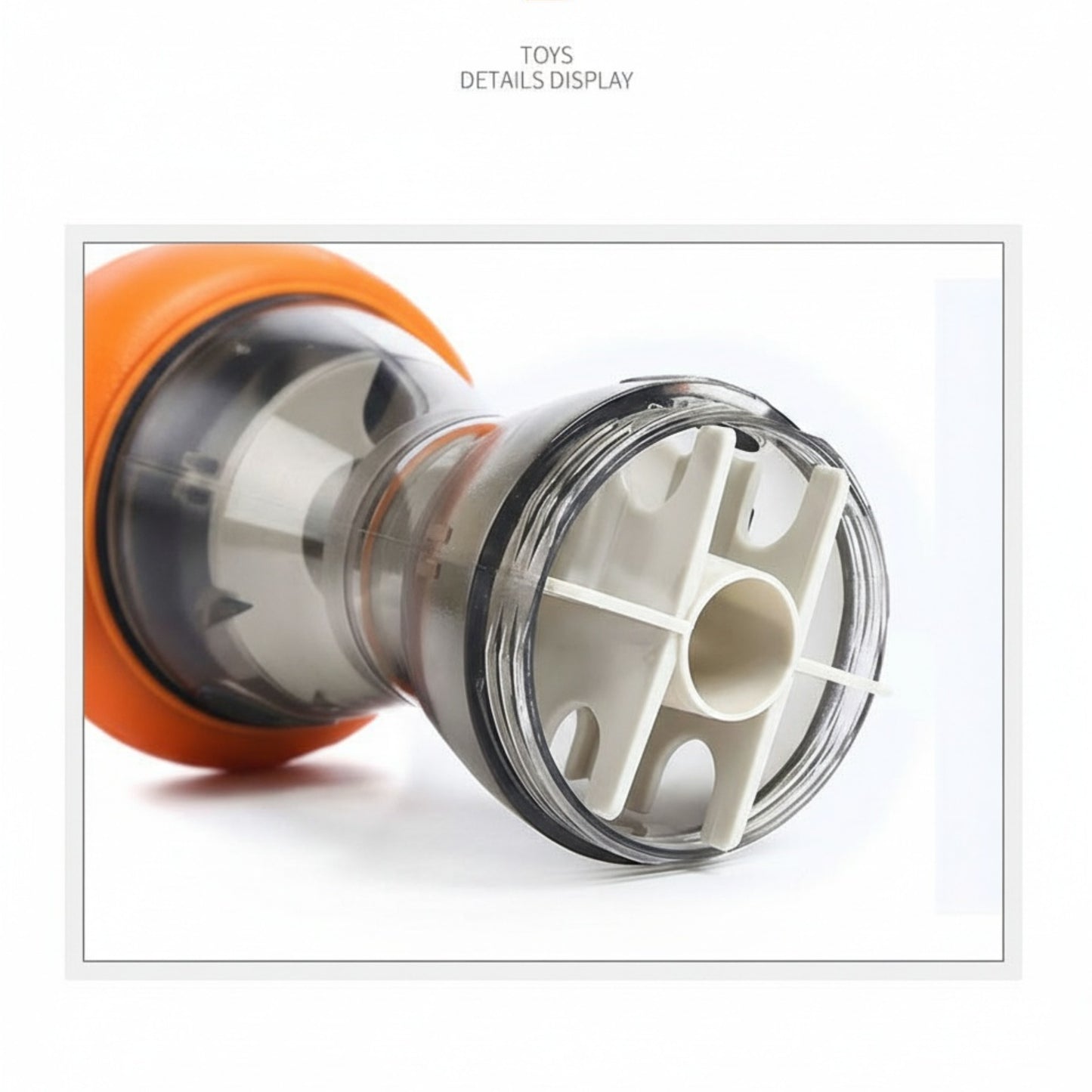 Pet Snack'n Play Dumbbell - Silent Wobble Treat Dispenser Toy for Dogs & Cats