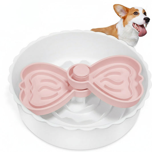 Slow Feed Licking Bowl with Suction Cups - Multi-Function Pet Feeder for Anxiety, Fast Eaters & Messy Drinkers