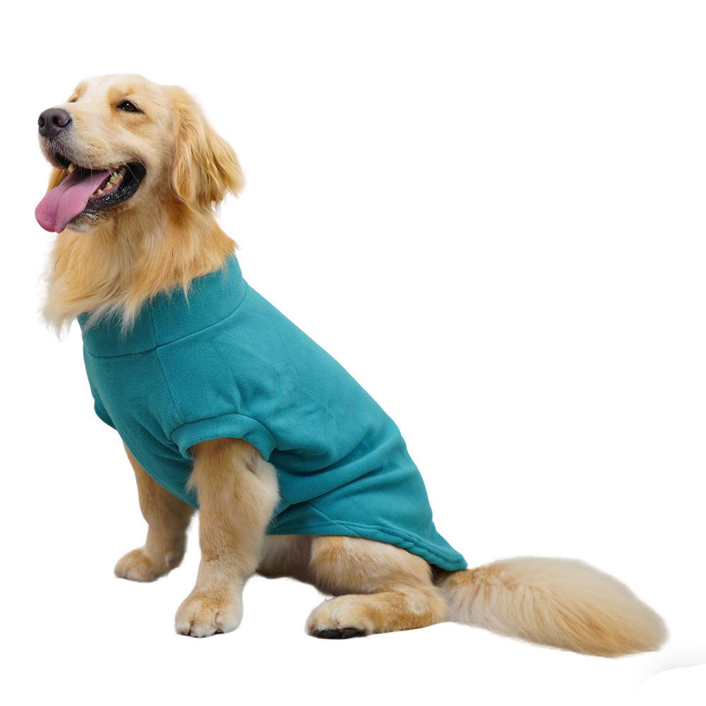 Large Dog Winter Vest -Sherpa Fleece Warm Coat for Golden Retrievers & Labs