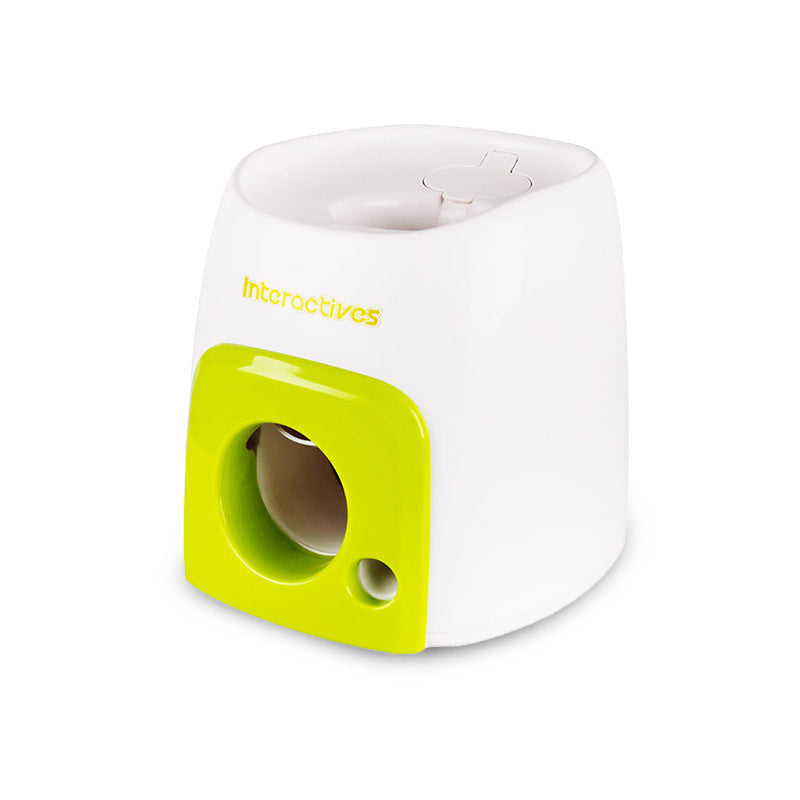 Smart Tennis Treat Launcher - Interactive Food Dispensing Dog Toy with Ball Launch & Training Rewards