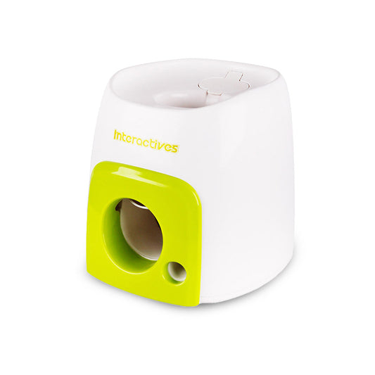 Smart Tennis Treat Launcher - Interactive Food Dispensing Dog Toy with Ball Launch & Training Rewards