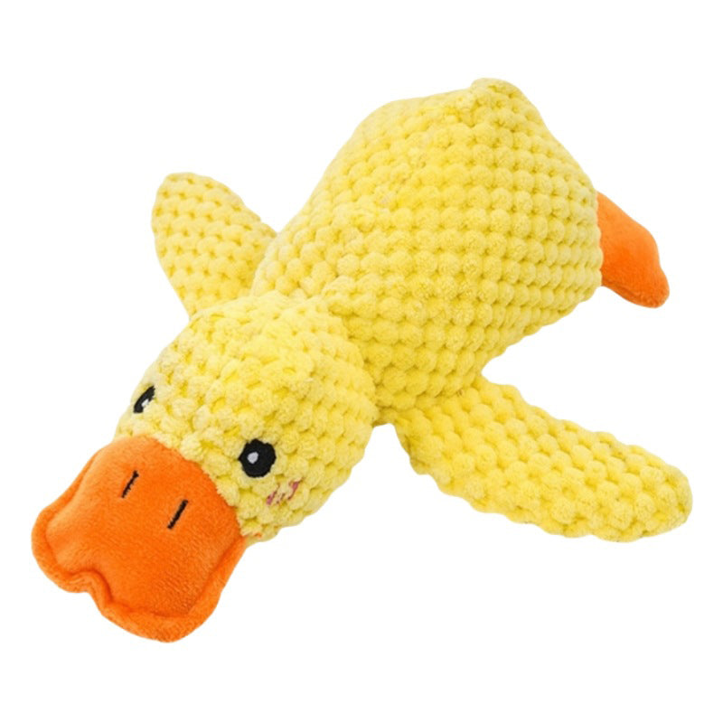 Duck-Shaped Squeaky Dog Toy