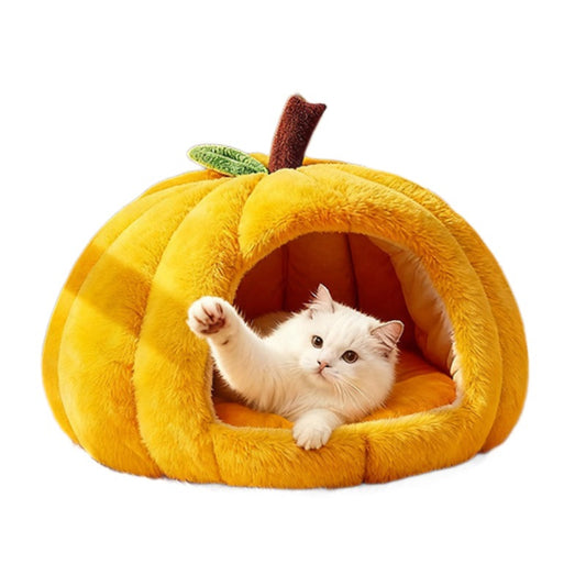 Semi-Enclosed Winter Pet Bed with Removable Cushion)