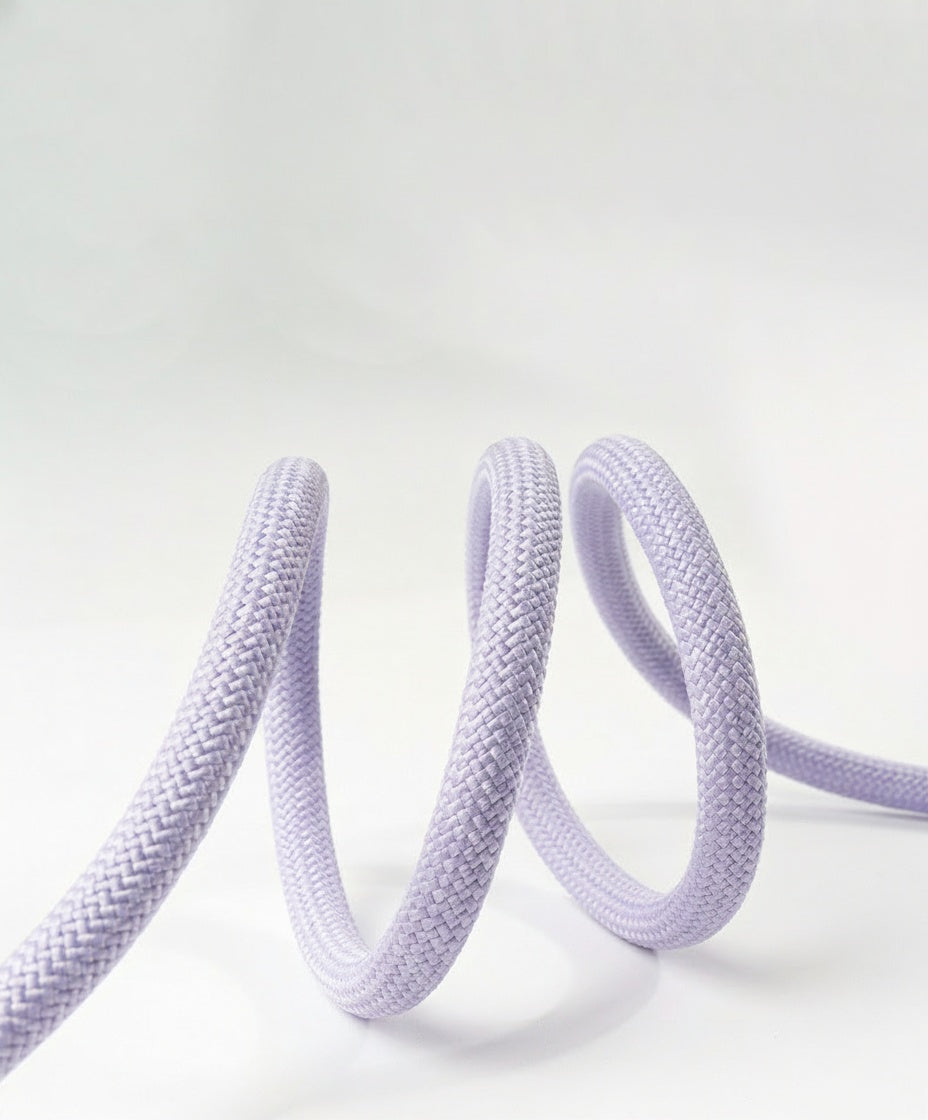 Dopamine Dog Leash - Colorful Reflective Nylon Rope Lead,  Strong & Comfortable for Walking, Jogging & Hiking