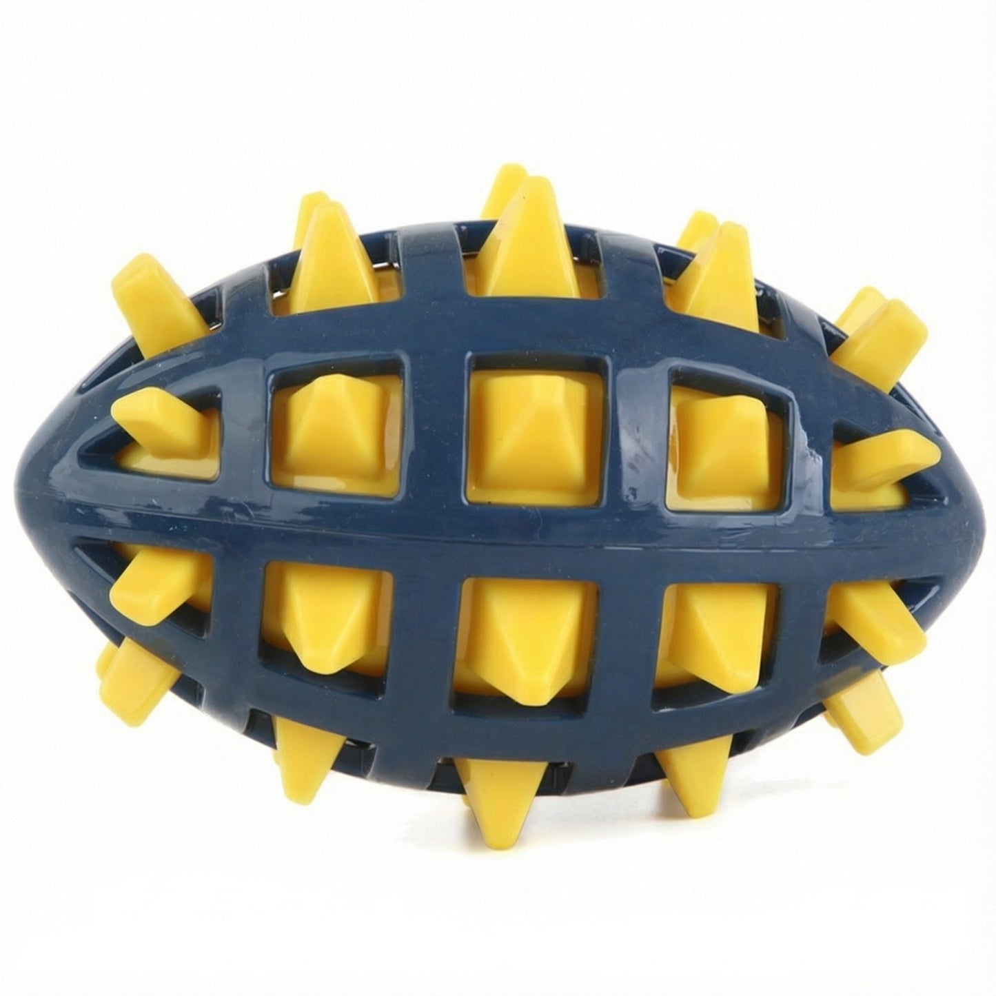 Squeaky Football Dog Toy with Massage Spikes - TPR, Floats, Aggressive Chew