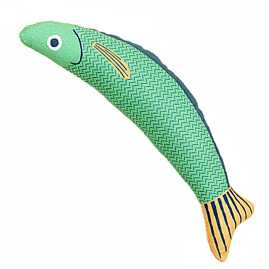 Realistic Catnip Fish Toy - Saury Shape, Durable Kicker for Boredom & Play