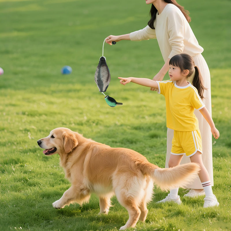 Duck-Shaped EVA Fetch Dog Toy