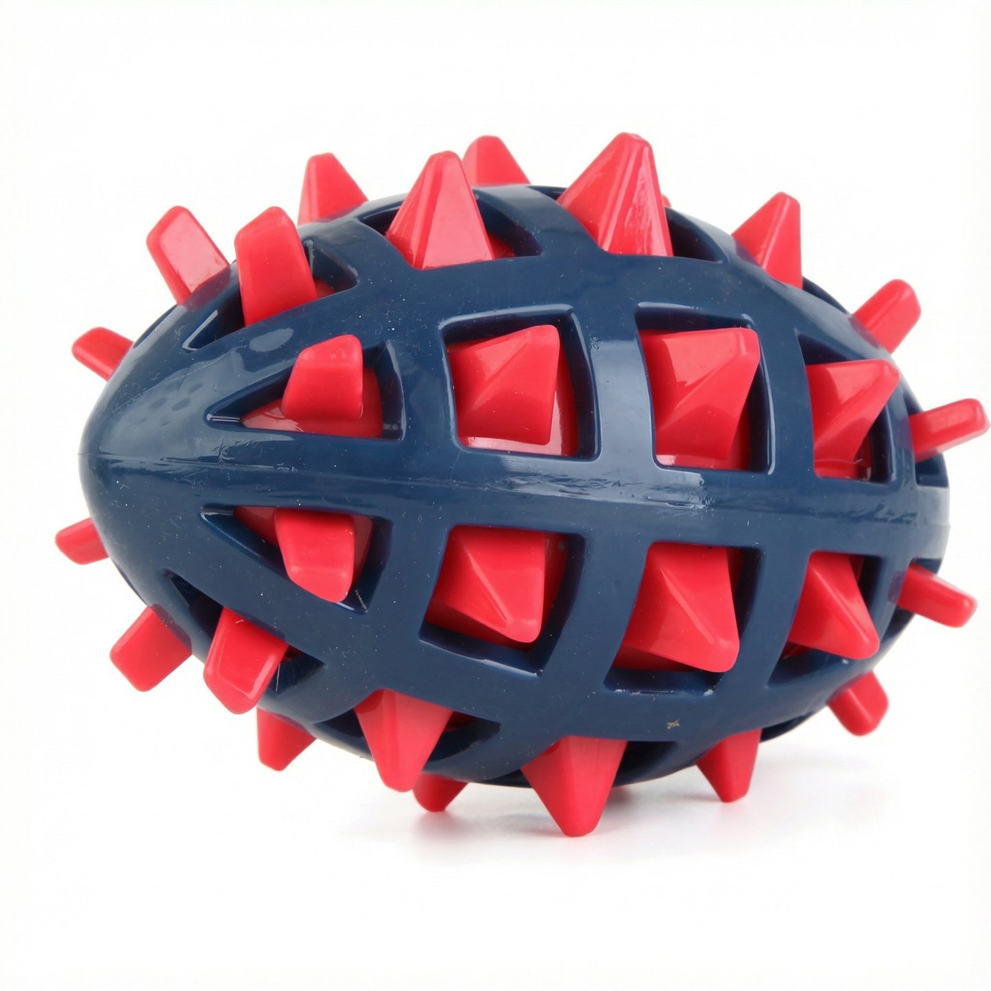 Squeaky Football Dog Toy with Massage Spikes - TPR, Floats, Aggressive Chew