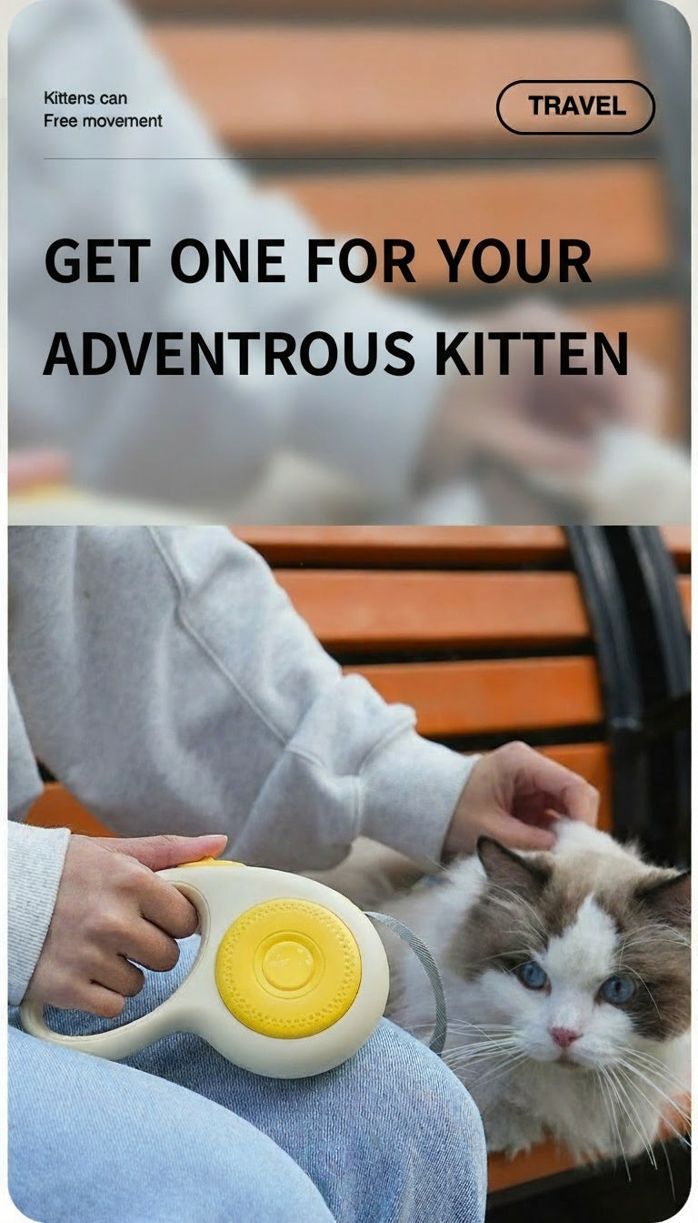 Automatic Retractable Dog Cat Leash with Anti-Pull Control