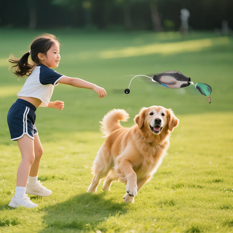 Duck-Shaped EVA Fetch Dog Toy