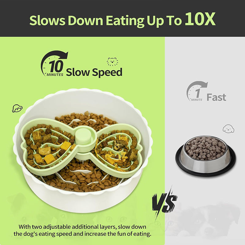 Slow Feed Licking Bowl with Suction Cups - Multi-Function Pet Feeder for Anxiety, Fast Eaters & Messy Drinkers