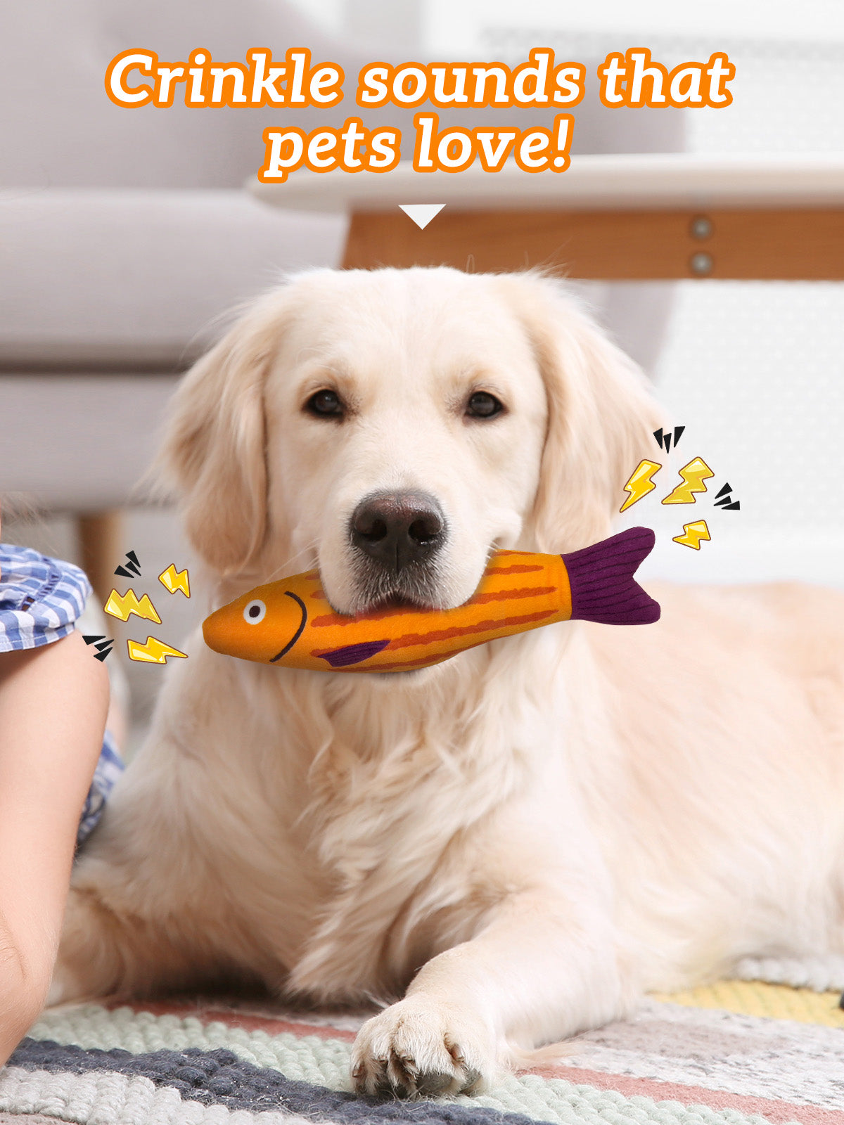 Pet Toys 9 inches Crinkle Sound Bell Ring Squeak