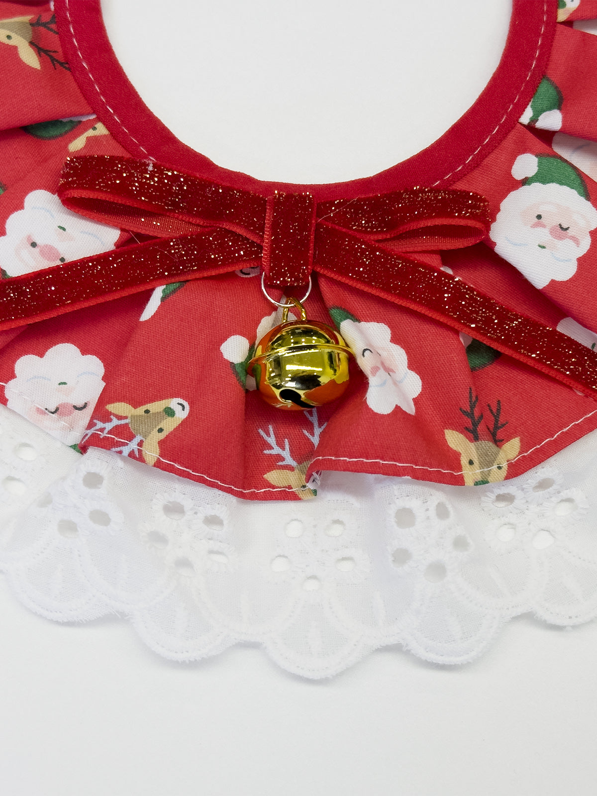 Cat Dog Collar Bandana Bowknot Christmas Bell