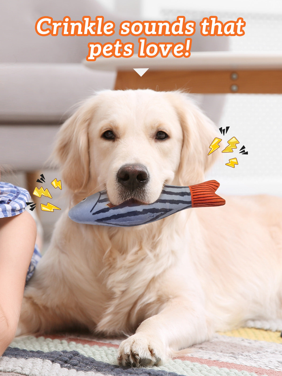 Pet Toys 9 inches Crinkle Sound Bell Ring Squeak