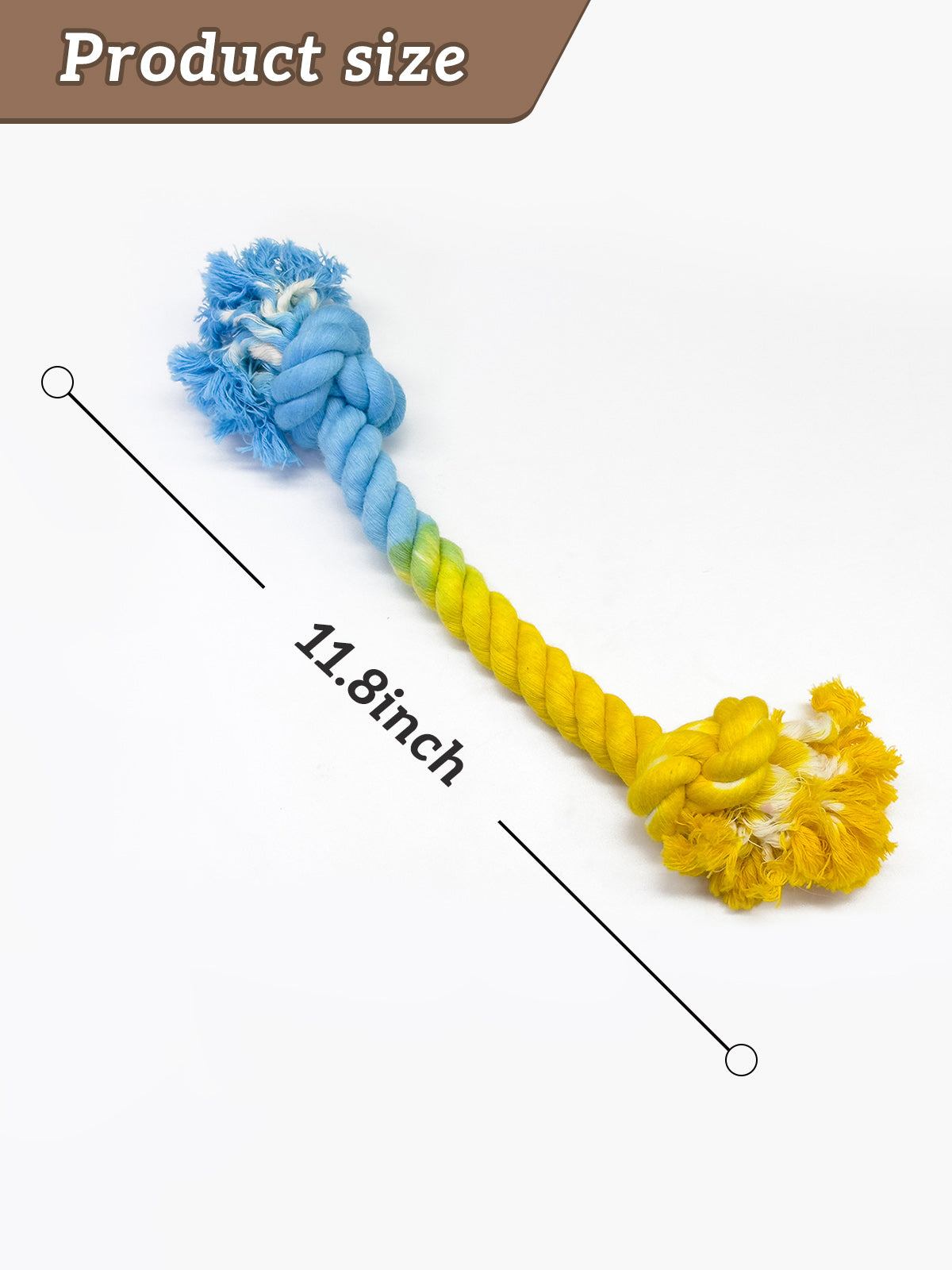 Pet Rope Toys Three Knots Dog Chew Durable