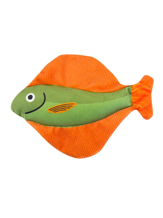 Pet Toys 7 inches Crinkle Paper Sound Bell Fish