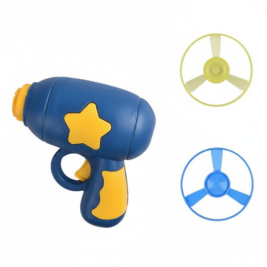 Cat Toy Gun with Flying Disks - Auto-Launch Spinner for High-Energy Cats