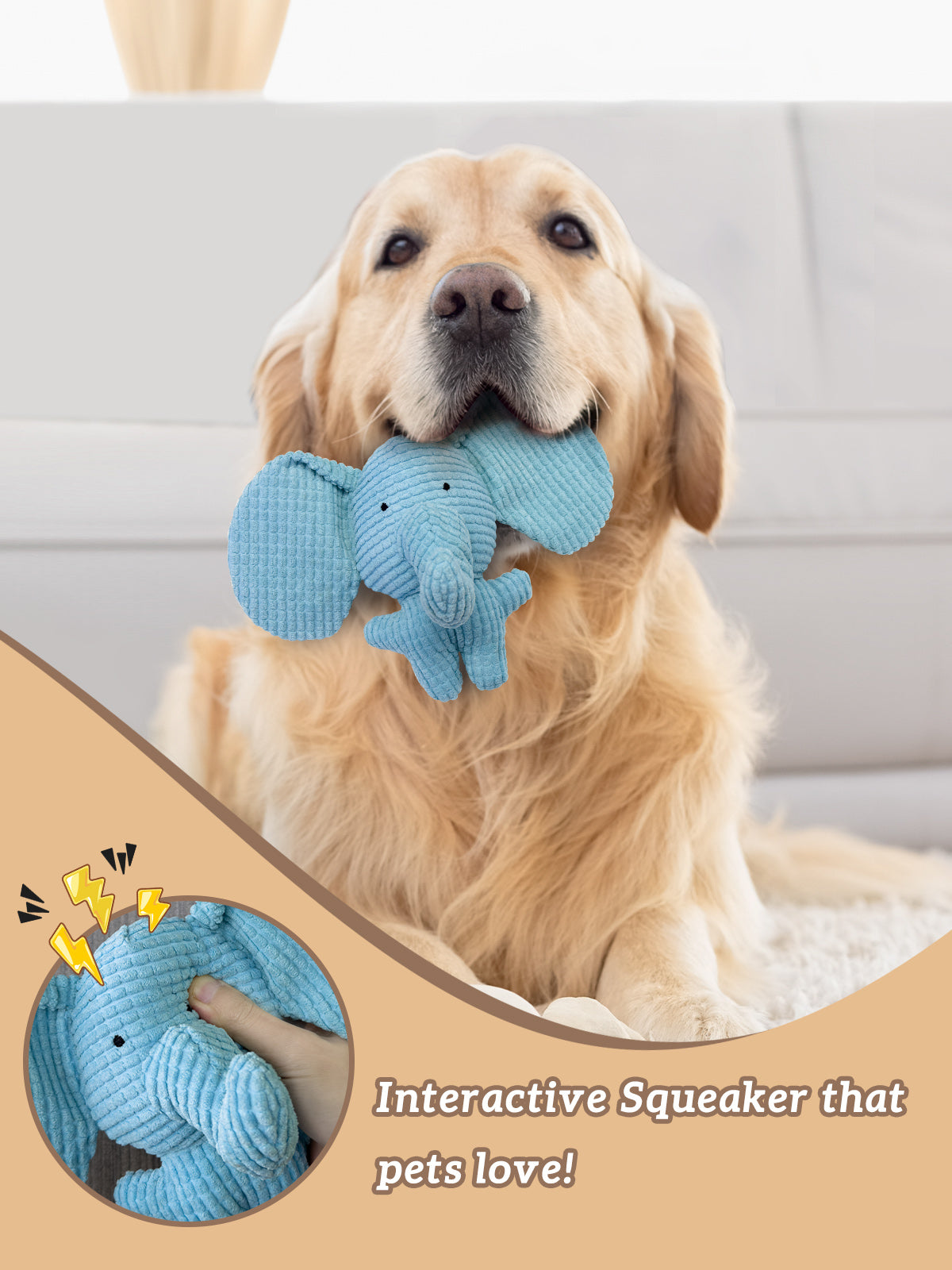 Pet Toys 10 inches Squeaker Puppies BB Call