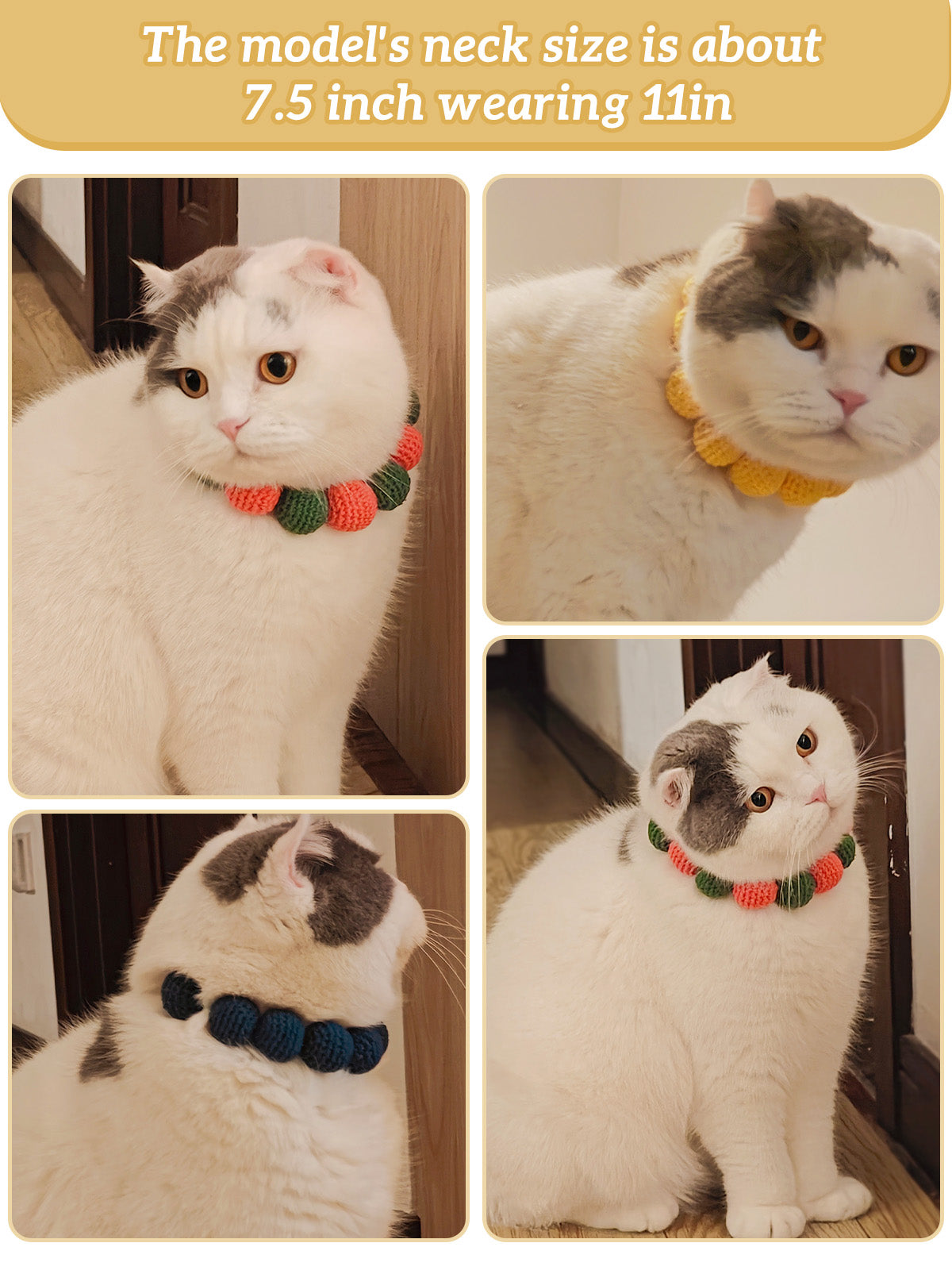 Collars Yarn Balls Pet Necklace Dog Cat Colorful