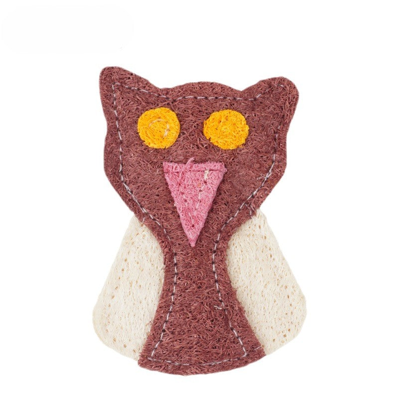 Organic Luffa Cat Toy Trio - Chew, Scratch, Tease for Dental Health & Fun