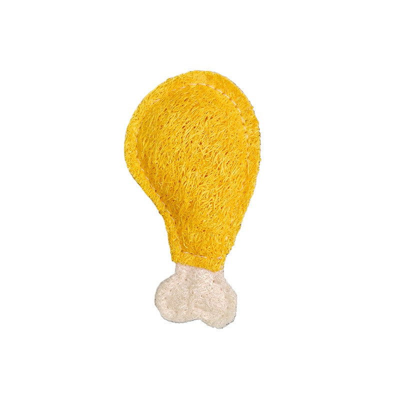 Organic Luffa Cat Toy Trio - Chew, Scratch, Tease for Dental Health & Fun