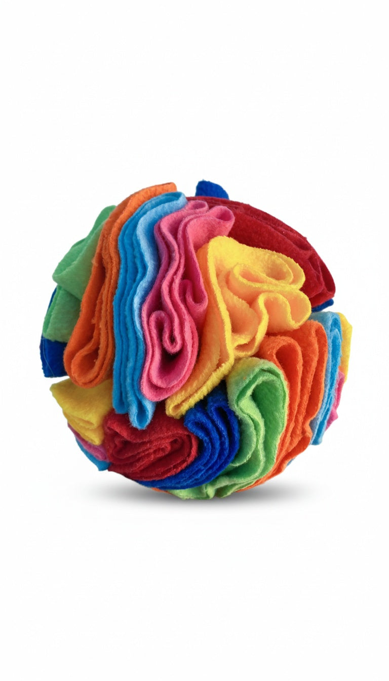 Snuffle Ball Treat Toy - Interactive Dog Sniffing Puzzle for Foraging Fun & Slow Feeding