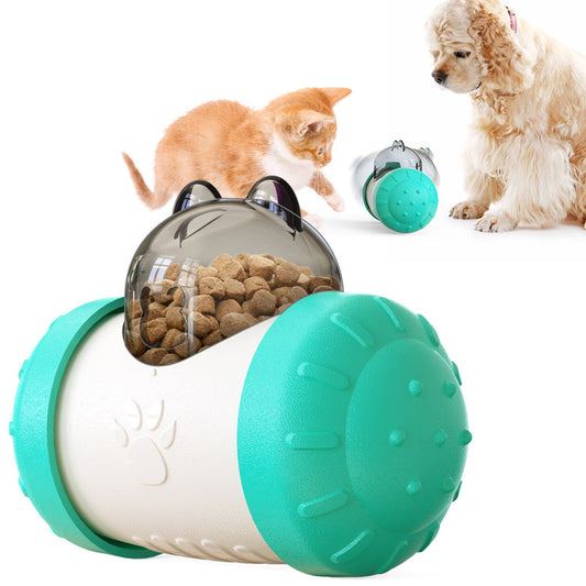 Wobble & Feed Treat Ball - Slow Feeder Puzzle Toy for Dogs' Mental Stimulation